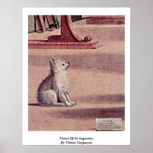 Póster Visión De San Agustín Por Vittore Carpaccio