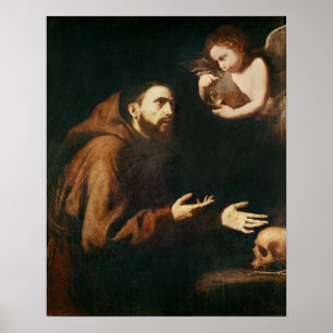 Póster Vision de St Francis de Assisi