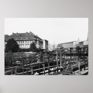 Póster Visión desde "Fischerinsel", Berlín, c.1910
