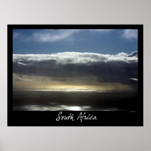 Póster Visión desde la montaña de la tabla, Cape Town