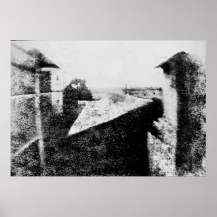Póster Visión desde la ventana en Le Gras, José Niepce