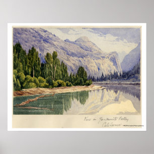 Póster Visión en el valle California de Yo-Semite