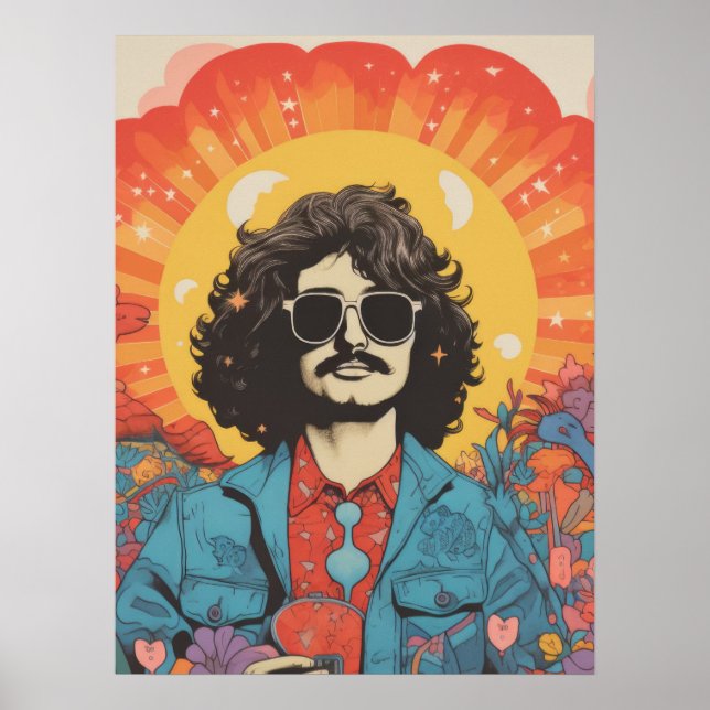 Póster Visión en flor (Frente)