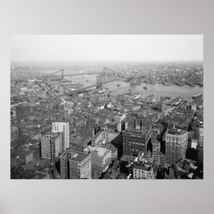 Póster Visión general de la ciudad de Nueva York