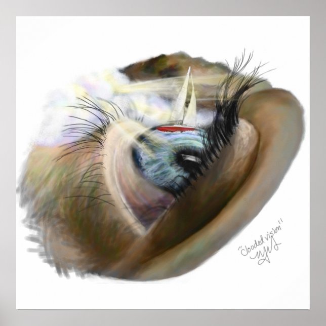 Póster Visión nublada (Frente)