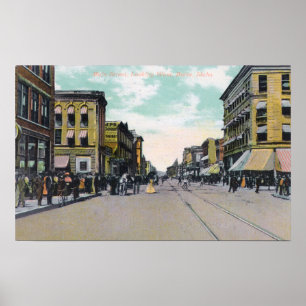 Póster Visión occidental desde StreetBoise principal,