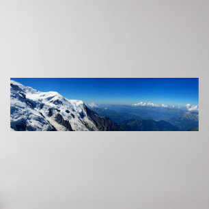 Póster Visión panorámica desde Mont Blanc