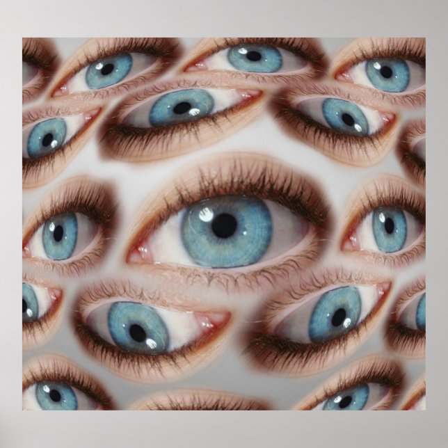 Póster Visión psicodélica: Ilusión ocular abstracta (Frente)