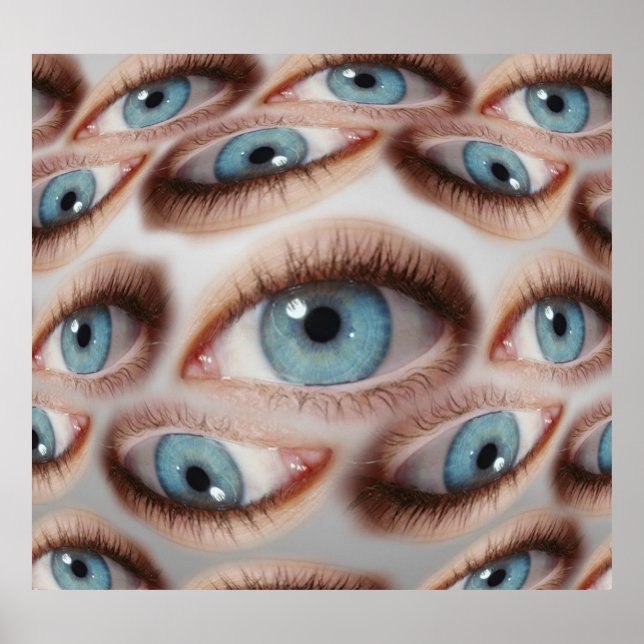 Póster Visión psicodélica: Ilusión ocular abstracta (Frente)