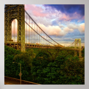 Póster Visión que parece del sur - del oeste de Manhatta