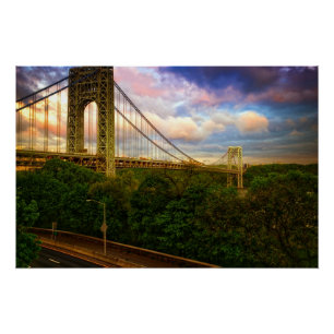Póster Visión que parece del sur - del oeste de Manhatta