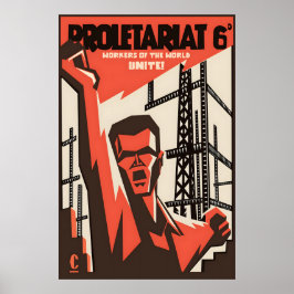 Póster Visión revolucionaria propaganda comunista icónica