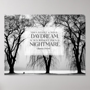 Póster Visión sin acción