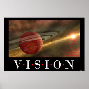 Póster Vision sin la acción es un ensueño