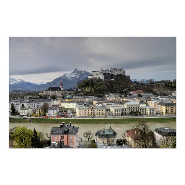 Póster Visión sobre Salzburg Austria (Anverso)