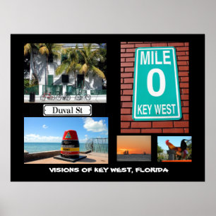 Póster Visiones de Key West, Florida