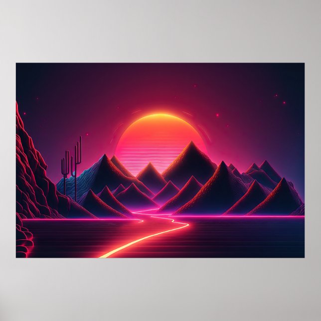 Póster Visiones vintage: Reimaginación del retrofuturismo (Frente)