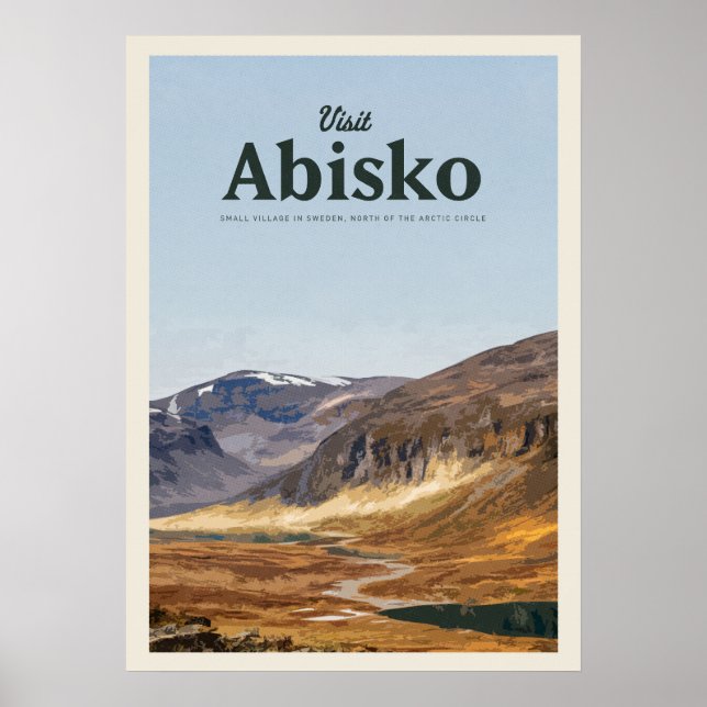 Póster Visit Abisko (Frente)