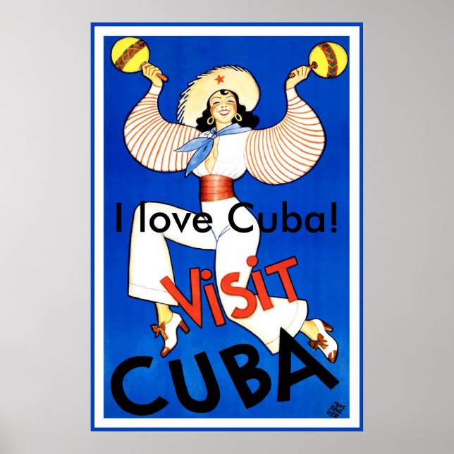 Póster Visit Cuba! (Frente)