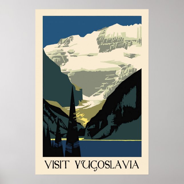 Póster Visit Yugoslavia (Frente)