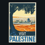 Póster Visita a Palestina<br><div class="desc">"13 x 19" poster de viajes de época para Palestina.</div>