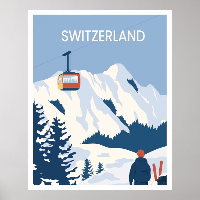Póster Visita a Suiza (Frente)