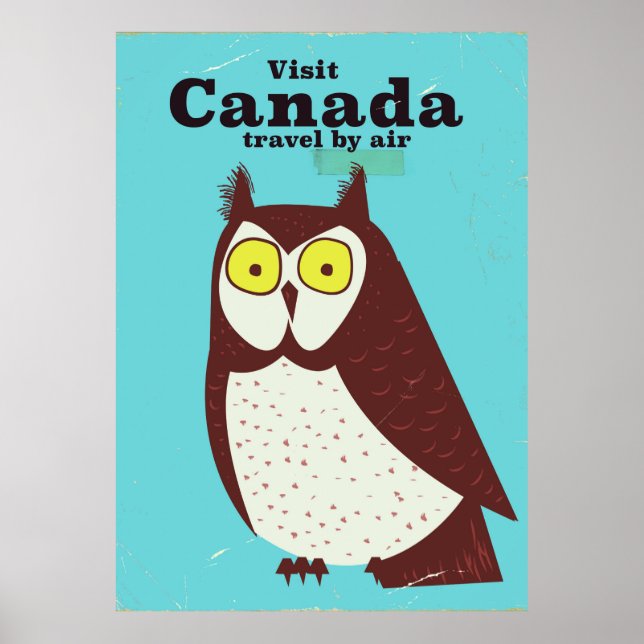 Póster Visita al poster de Lechuzas de Canadá (Frente)