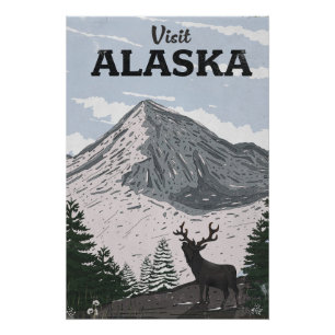 Póster Visita Alaska