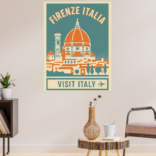 Póster Visita Antigua Florencia Italia