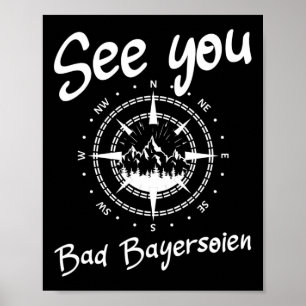 Póster Visita Bad Bayersoien Alemania Ski