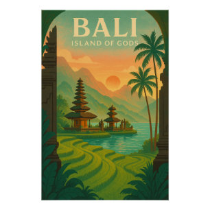 Póster Visita Bali, Indonesia – Viaja a la isla 2026