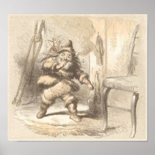 Póster Visita del artista F.O.C. Darley de San Nicolás