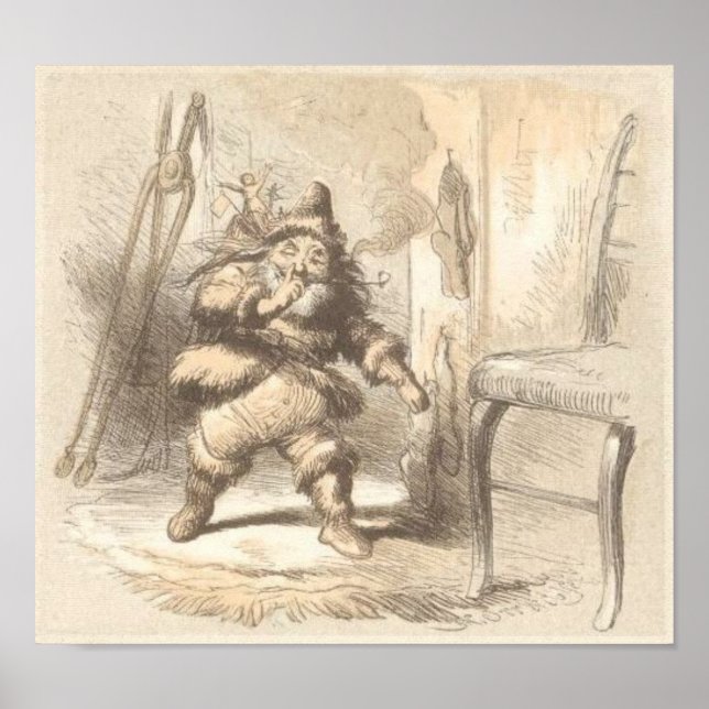 Póster Visita del artista F.O.C. Darley de San Nicolás (Frente)