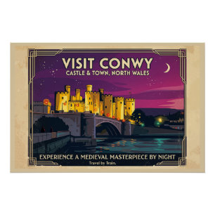 Póster Visita el cartel de viaje de estilo vintage del ca