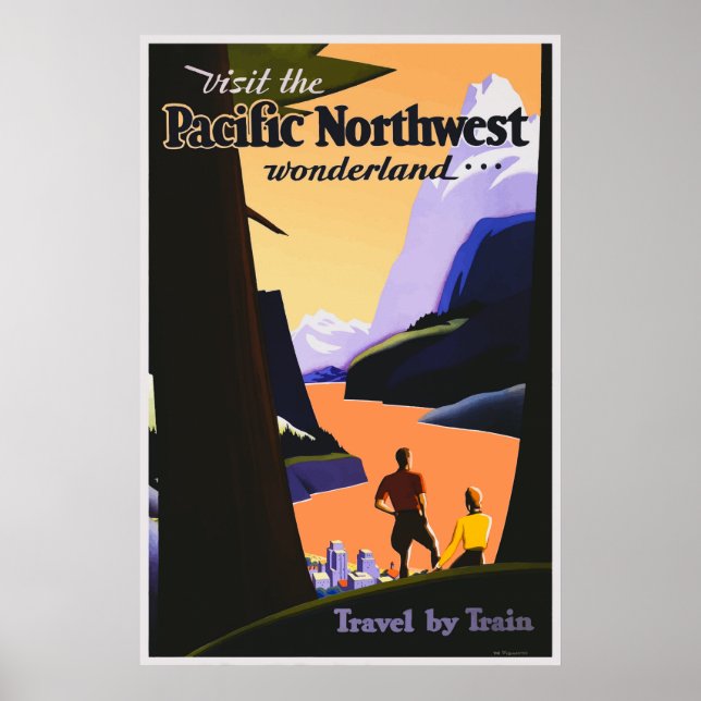 Póster Visita el Poster Pacific Northwest Wonderland (Frente)