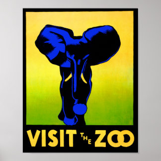 Póster ¡Visita El Zoológico!
