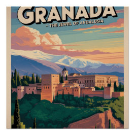 Póster Visita Granada Viaje al arte