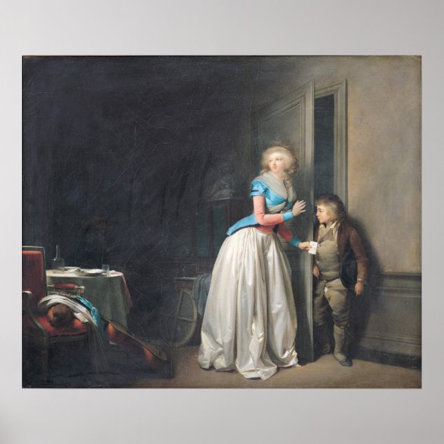 Póster Visita recibida, 1789 (Frente)