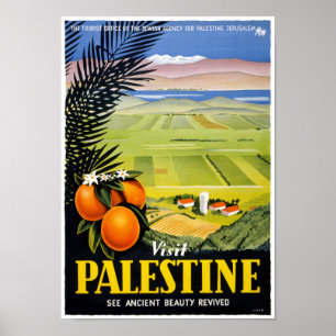 Póster Visita restaurada Poster de viajes de la época pa