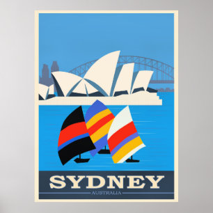 Póster Visita Sídney, Australia