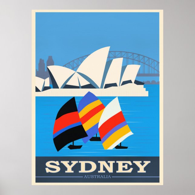Póster Visita Sídney, Australia (Frente)