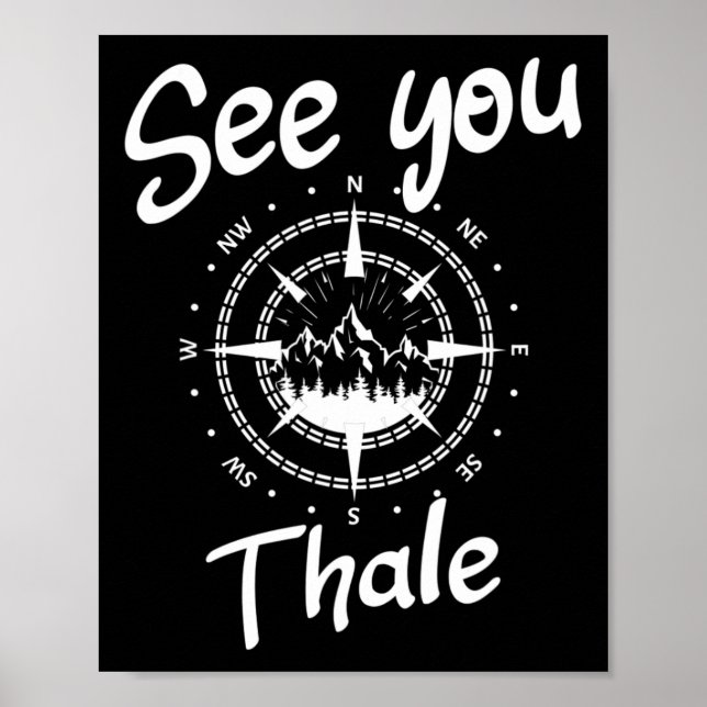 Póster Visita Thale Alemania Vacation Ski Comp (Frente)