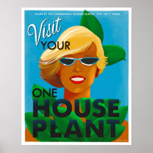 Póster Visita tu planta de una casa