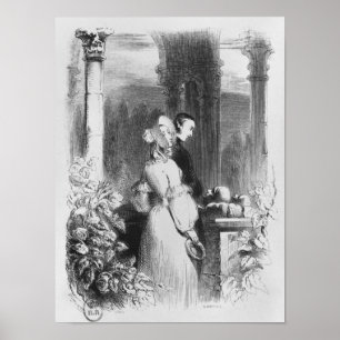 Póster Visitando la tumba de Heloise y Abelard