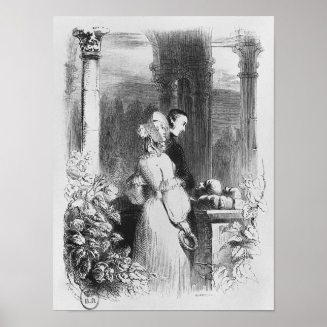 Póster Visitando la tumba de Heloise y Abelard (Frente)