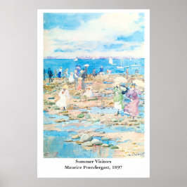 Póster Visitantes de verano de Maurice Prendergast