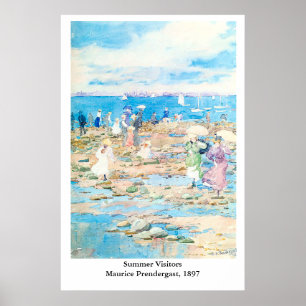 Póster Visitantes de verano de Maurice Prendergast