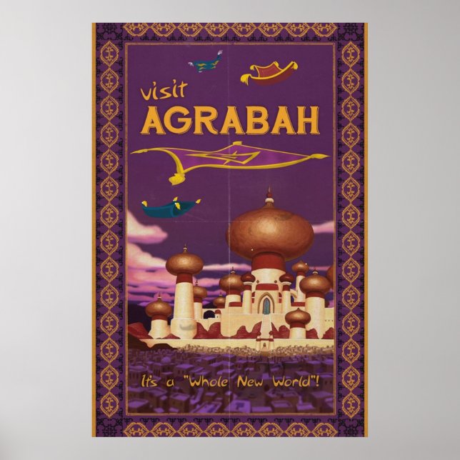 Póster Visitar Agrabah (Frente)