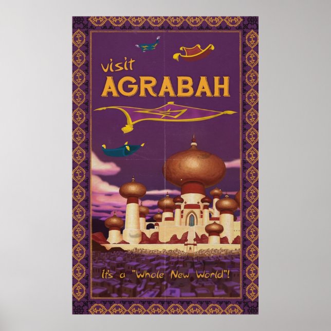 Póster Visitar Agrabah (Frente)