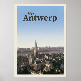 Póster Visitar Amberes